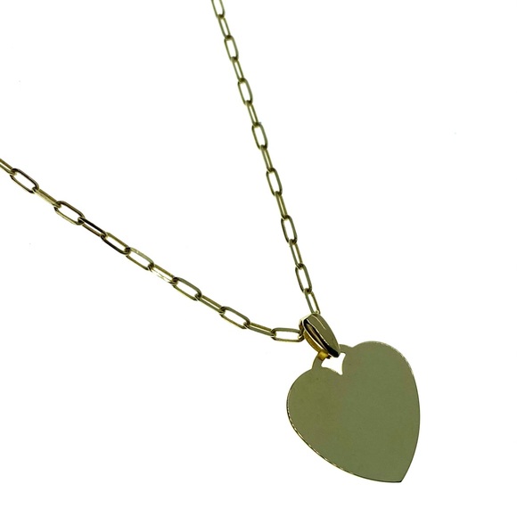 Jewelry 14kt Gold Paper Clip Heart Necklace Poshmark